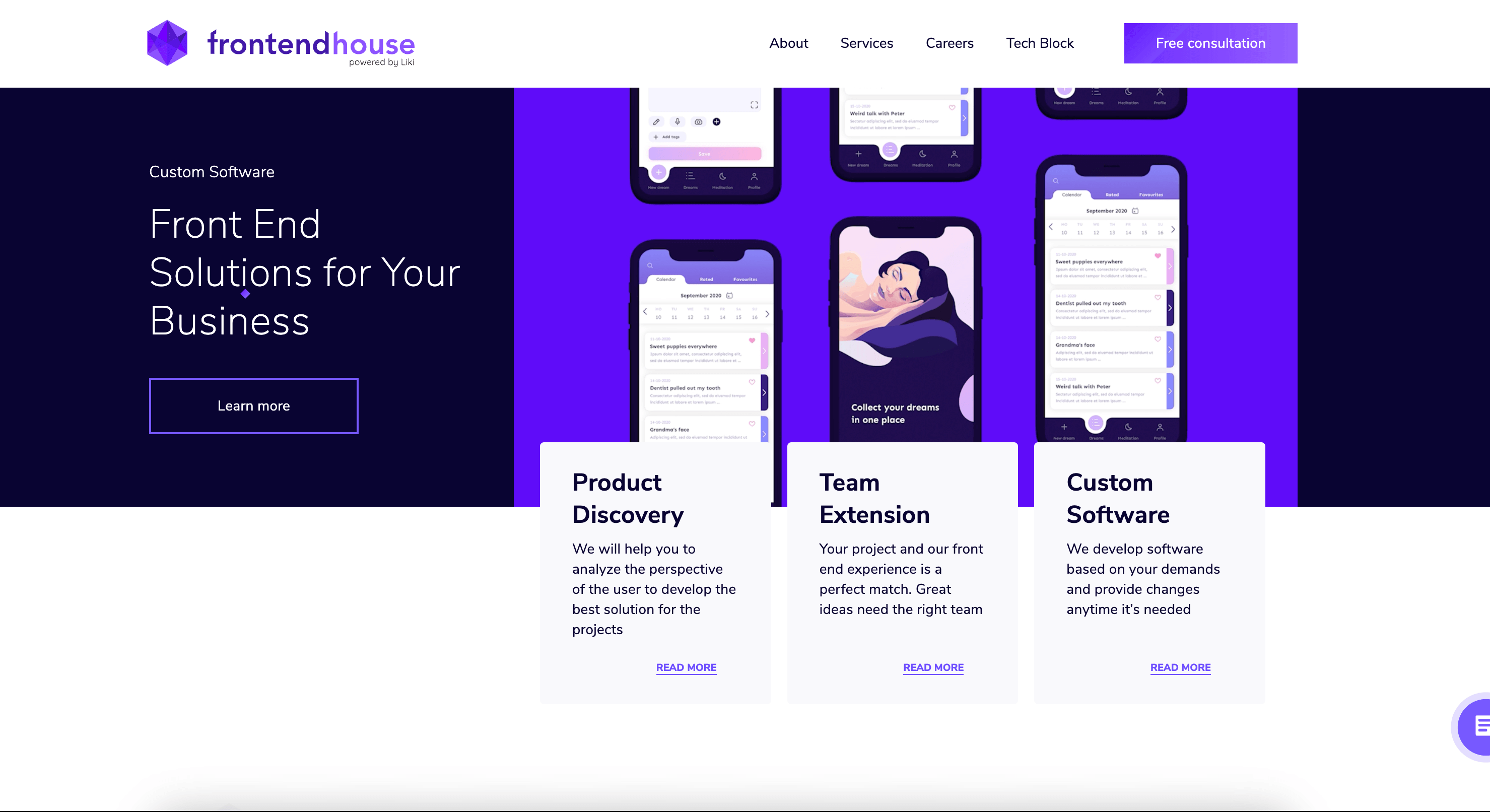 Frontend House background